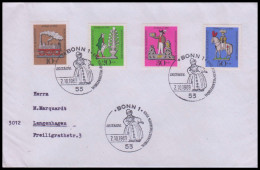 Bund 1969, Mi. 604-07 FDC - Lettres & Documents