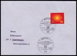 Bund 1969, Mi. 595 FDC - Briefe U. Dokumente