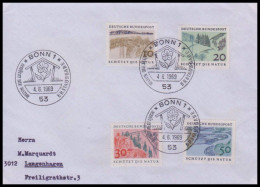 Bund 1969, Mi. 591-94 FDC - Lettres & Documents