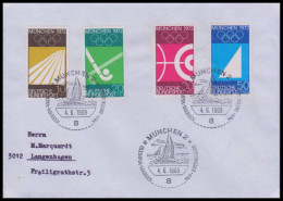 Bund 1969, Mi. 587-90 FDC - Brieven En Documenten