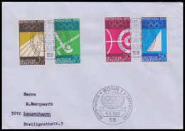 Bund 1969, Mi. 587-90 FDC - Lettres & Documents