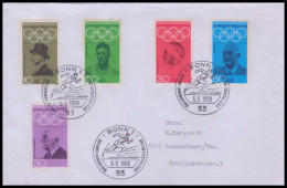 Bund 1968, Mi. 561-65 FDC - Briefe U. Dokumente