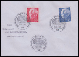 Bund 1967, Mi. 542-43 FDC - Lettres & Documents