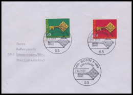 Bund 1968, Mi. 559-60 FDC - Briefe U. Dokumente