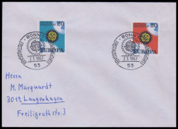 Bund 1967, Mi. 533-34 FDC - Lettres & Documents