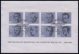 Bund 1964, Mi. Bl. 3  FDC - Lettres & Documents