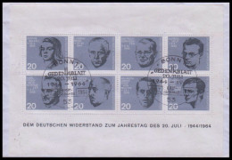 Bund 1964, Mi. Bl. 3  FDC - Briefe U. Dokumente