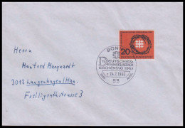 Bund 1963, Mi. 405 FDC - Briefe U. Dokumente