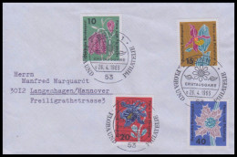 Bund 1963, Mi. 392-95 FDC - Lettres & Documents