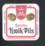 Bierviltje - Sous-bock - Bierdeckel : BOCHOLTER KWIK PILS  (B 671) - Bierviltjes