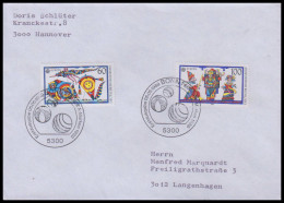 Bund 1989, Mi. 1417-18 FDC - Briefe U. Dokumente