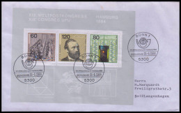 Bund 1984, Mi. Bl. 19  FDC - Brieven En Documenten