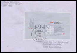 Bund 1999, Mi. Bl. 48 FDC - Covers & Documents