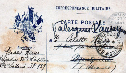 CL-  Correspondance Militaire - Allégorie 7 Drapeaux - - Guerre De 1914-18