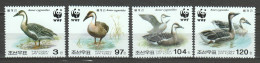 Korea North 2004 Mi 4823-4826 MNH WWF - GEESE - Nuevos