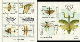 Niger 2022, Animals, Insects, 4val In BF +BF - Niger (1960-...)