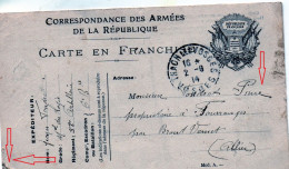 CP-  Correspondance Des Armées De La République -   Allégorie 6 Drapeaux - - 1. Weltkrieg 1914-1918