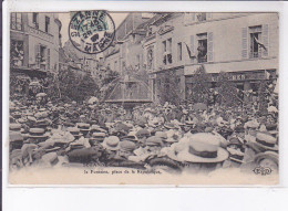 SEZANNE: Inauguration Des Eaux De Verday, La Fontaine, Place De La République - Très Bon état - Sezanne