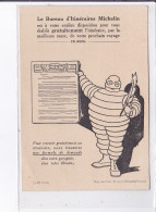 PUBLICITE : Le Bureau D'itinéraire Michelin (Bibendum - Automobile) - Très Bon état - Publicité