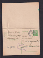 1956 - 10 Pf. Doppel-Ganzsache (P 28) Ab Kempten Nach Rosenheim - Postkarten - Gebraucht