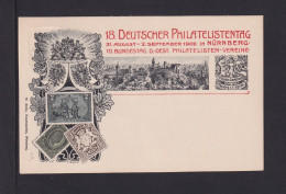 1906 - 3 Pf. Privat-Ganzsache Zum Philatelistentag Nürnberg - Briefmarkenausstellungen