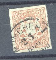 Allemagne  -  Bavière  :  Mi  19  (o) - Used