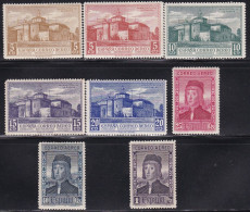 1930-ED. 547 A 552, 554 Y 556 DESCUBRIMIENTO DE AMÉRICA. MONASTERIO DE LA RÁBIDA. HERMANOS PINZÓN -NUEVO CON FIJASELLOS - Ungebraucht