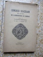 Livre Congrès Diocésain Cambrai (59) - Storia