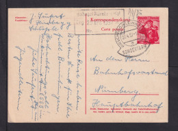 1957 - 60 Gr. Trachten Ganzsache Ab Hirschegg Nach Nürnberg - Cartas & Documentos