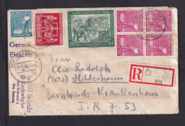 1948 - 10-fach Frankatur Auf Einschreibbrief Ab Kirchweyhe Nach Hildesheim - Altri & Non Classificati