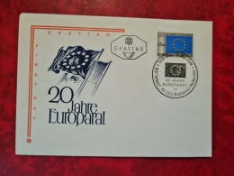 LETTRE/CARTE   AUTRICHE FDC 1969 20 JAHRE EUROPOARAT DONAU - Altri & Non Classificati