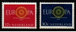 PAYS - BAS      -     EUROPA   -   1960 .    Y&T N° 726 / 727  ** - 1960