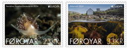 FAROE ISLANDS 2024 Europa CEPT. Underwater Fauna & Flora - Fine Set MNH - Faeroër