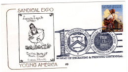 USA 1994 FDC Sandical Stamp Expo - Laura Ingalls Wilder - Young America #9 - FDC