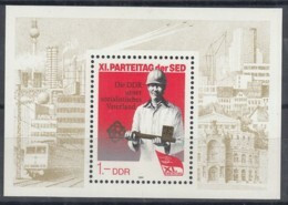 DDR  Block 83, Postfrisch **, Parteitag Der SED 1986 - Autres & Non Classés