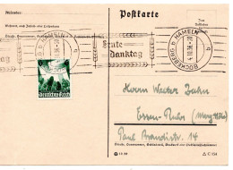 64829 - Deutsches Reich - 1936 - 6Pfg Parteitag EF A Kte BUECKEBERG - ERNTE DANKTAG -> Essen - Stamp's Day