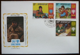 International Year Of The Child    Bhutan     FDC         Mi  728-30    Yv  523-25       1979 - Bhután