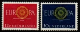 PAYS - BAS      -     EUROPA   -   1960 .    Y&T N° 726 / 727  ** - 1960