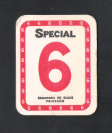 Bierviltjes - Sous-bock - BROUWERIJ DE BLOCK - PEISEGEM  - SPECIAL 6      (B 765) - Beer Mats