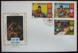 International Year Of The Child    Bhutan     FDC         Mi  728-30    Yv  523-25       1979 - VN