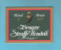 BIERVILTJE - SOUS-BOCK - BIERDECKEL :  BRUGSE STRAFFE HENDRIK  ( 2 Scans)   (B 773) - Sous-bocks