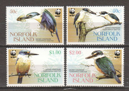 Norfolk 2004 Mi 895-898 MNH WWF - SACRED KINGFISHER - Nuovi