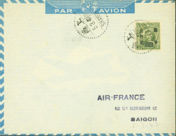 Chine CAD SHANGHAI 5 3 47 Pour Saïgon Par Avion Cachet Aucun Cachet Officiel N'a été Utilisé Lors Voyage D'études - 1912-1949 Republiek