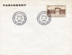 Congrès Du Parlement à Versailles - 17 Décembre 1953 - Temporary Postmarks
