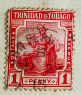 Trinité-et-Tobago : 1913 -1923 Britannia, OBLITÉRATION « SAN FERNANDO » DÉFAUTS - Trinidad En Tobago (1962-...)