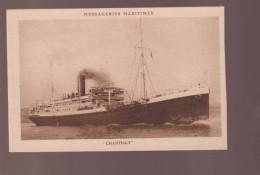 Cpa , Mjessagerie Maritimes  " Chantilly ".... , Non Voyagé - Steamers