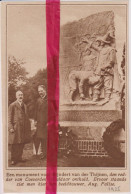 Coevorden - Onthulling Monument Mijndert Van Der Thijnen - Orig. Knipsel Coupure Tijdschrift Magazine - 1925 - Zonder Classificatie