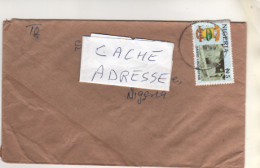 Timbre " Locomotive : Poste De Conduite "  Sur Lettre , Cover , Mail  Du 08/06/99?? - Nigeria (1961-...)