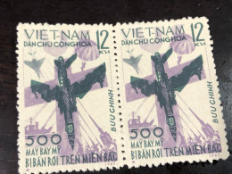VIET  NAM North STAMPS-435(1965 500th Us Aircraft Brought Down Over North Vietnam)2 Pcs 2 Stamps Good Quality - Vietnam
