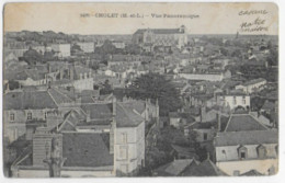 49 CHOLET (Maine Et Loire) Vue Panoramique -circulé Edit. N° 3499 (quartier Et église St Pierre) - Seiches Sur Le Loir